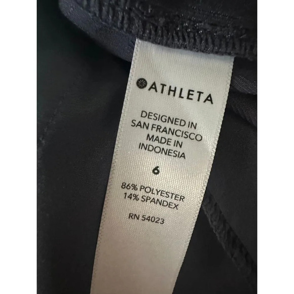 Athleta Brooklyn Textured Ankle Pant Size 6 Blue Leopard EUC Blue Animal Print - Picture 6 of 6